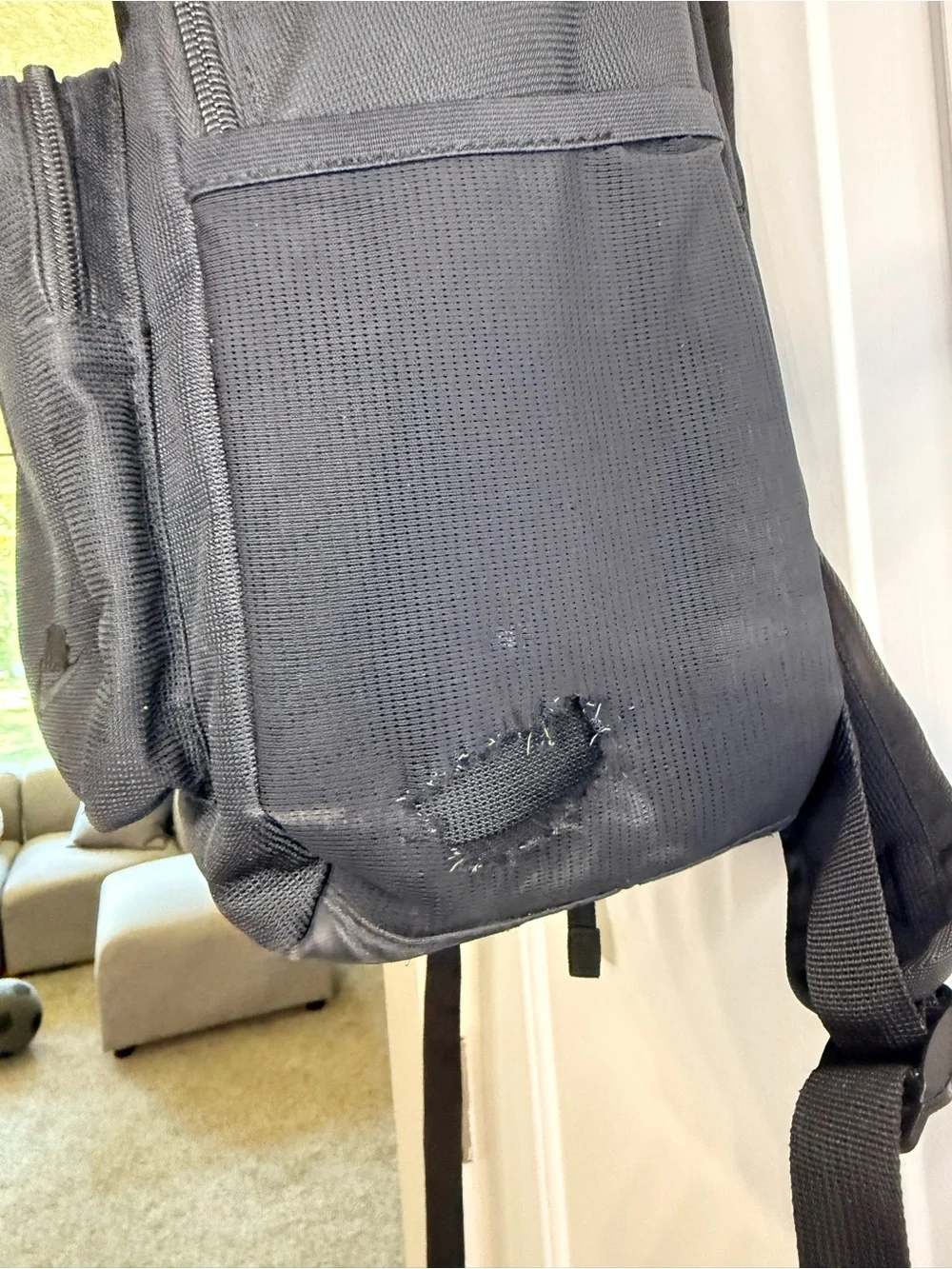 Nike Black Backpack School Gym Travel Multiple Pockets
